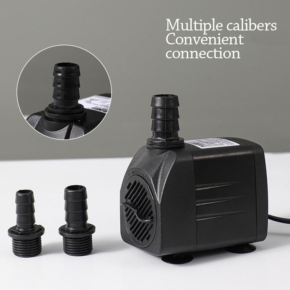 Water Pump Submersible Mini - 黒色水中ポンプ 超静音水中噴水ポンプ 吸盤付き調整可能 池噴水用