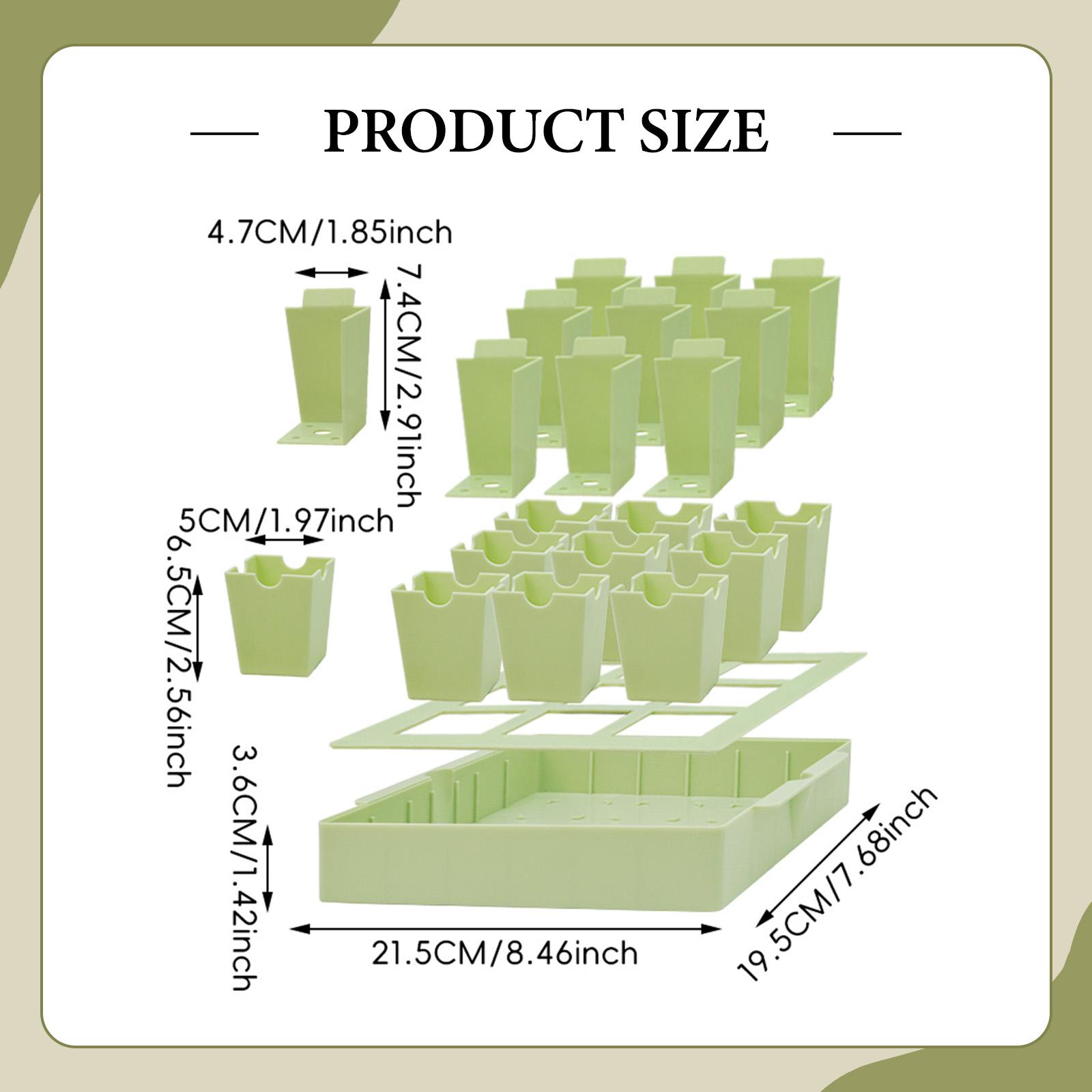 Dome Propagation Kit - 植物育成トレイ 再利用可能なミニ繁殖キット 湿度ドーム付き 室内温室園芸用