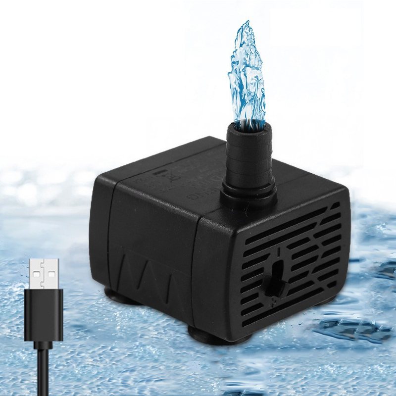 Water Pump Submersible Mini - 超静音USB水槽フィルターポンプ ミニペット噴水 水中ポンプ 流量調整可能 水循環ポンプ 5V