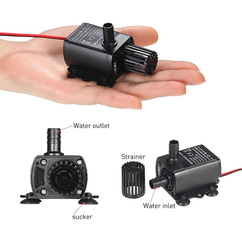 ミニ超静音水中ポンプ水族館庭池 USB 噴水ウォーターポンプ - Water Pump Submersible Mini のレビューと価格