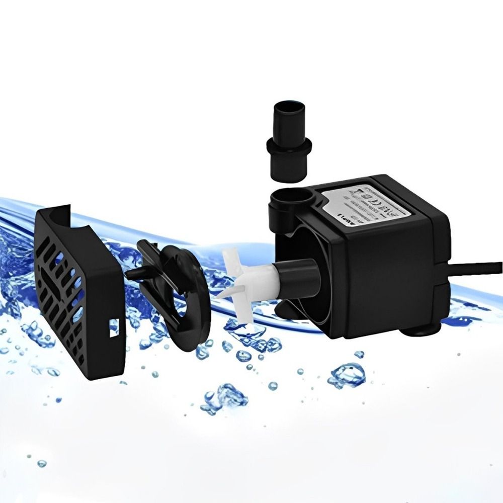 黒色水中ポンプ 超静音水中噴水ポンプ 吸盤付き調整可能 池噴 - Water Pump Submersible Mini のレビューと価格