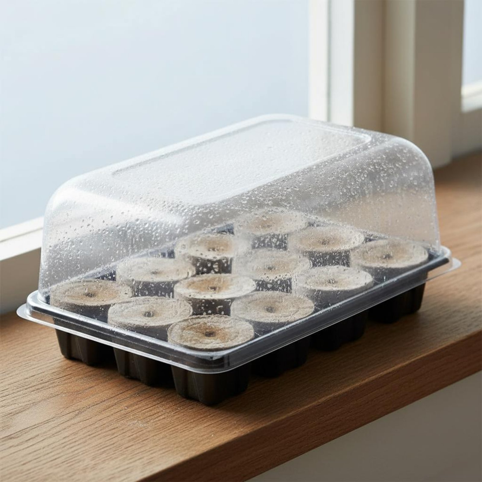 3ピースのスプラウト育苗トレイ、ドーム型の水分保持植物発芽キ - Dome Propagation Kit のレビューと価格