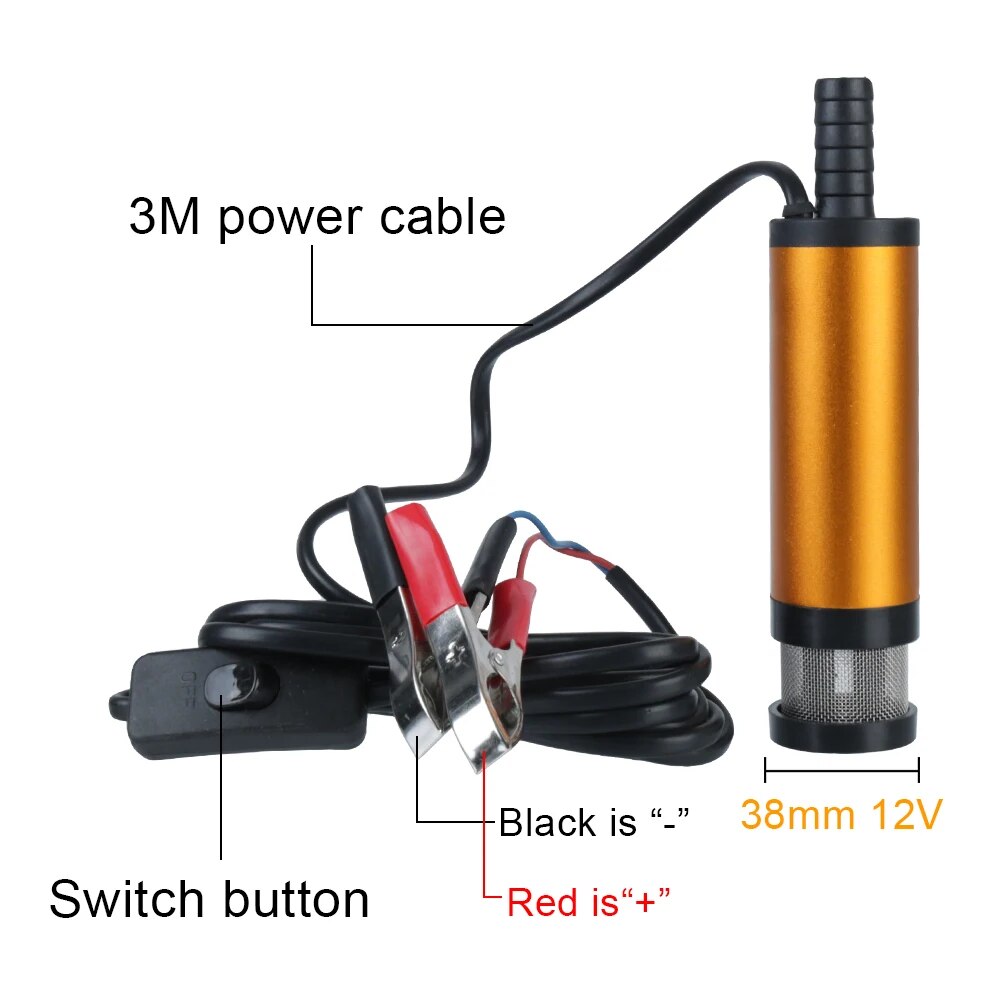 ディーゼル車用電動オイルポンプ,12V,アルミニウム合金ハウ - Water Pump Submersible Mini のレビューと価格