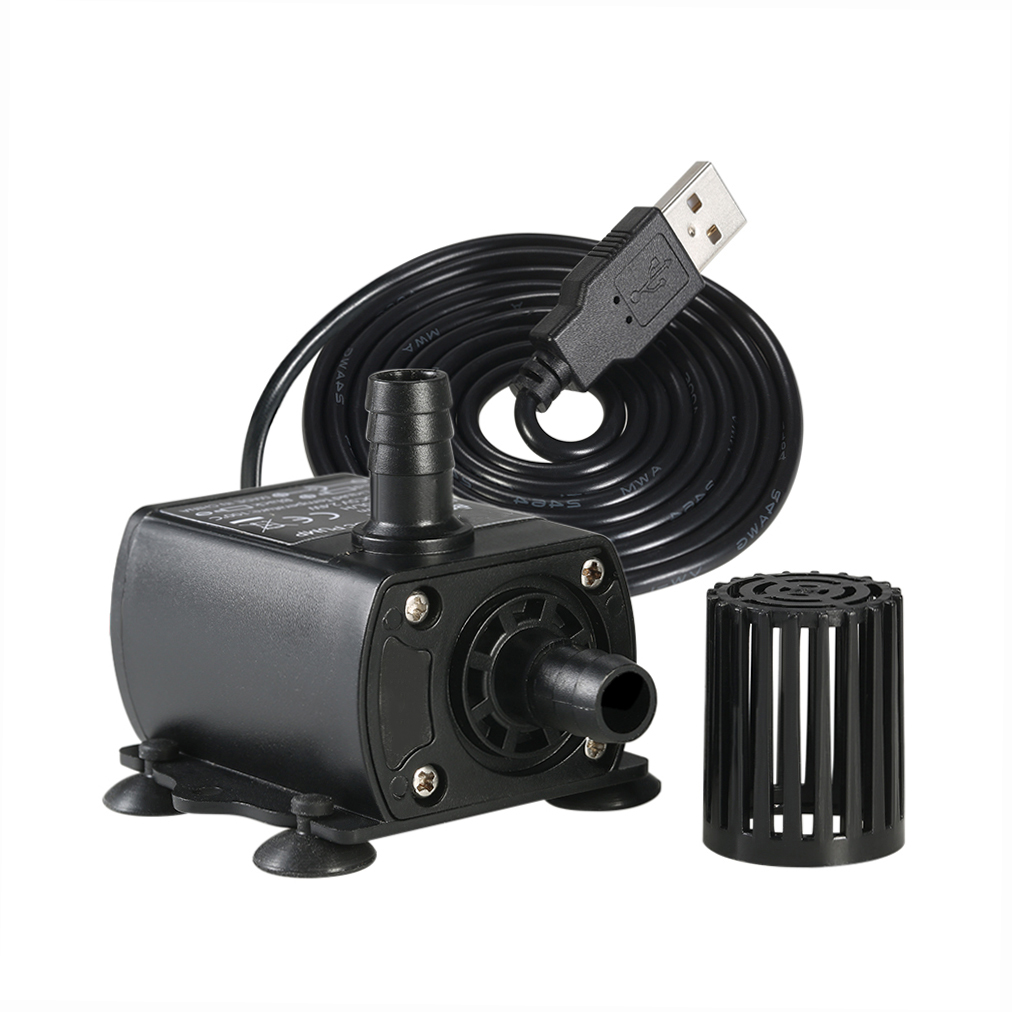 超静音ミニ USB DC5V 4.8 ワット 300L/H  - Water Pump Submersible Mini のレビューと価格